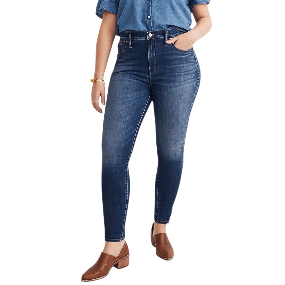 Madewell 10” high rise skinny jeans medium blue women’s 28 G7391